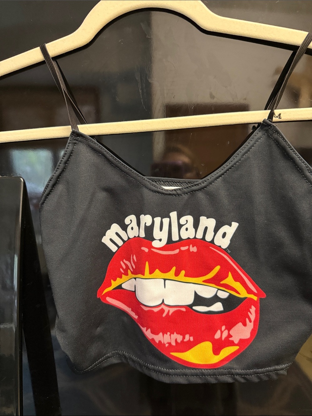 Lo + Jo en’s Maryland Graphic Lip Tank Top